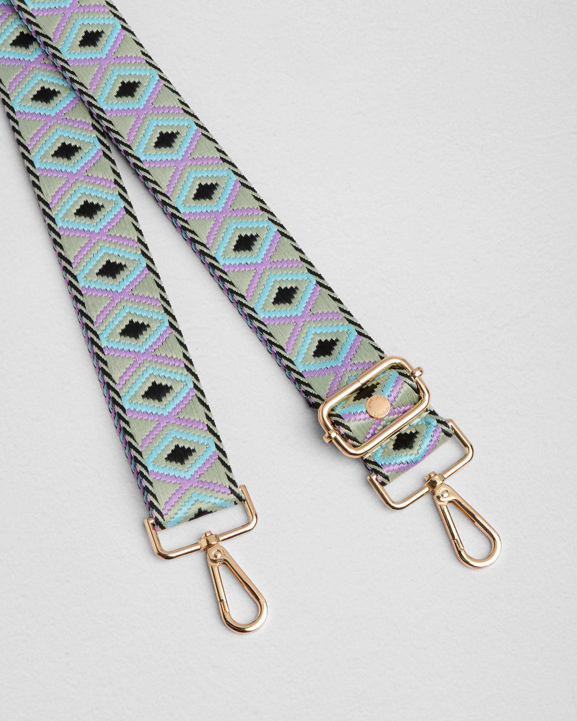 Strap Spearmint & Black Tapestry Diamond