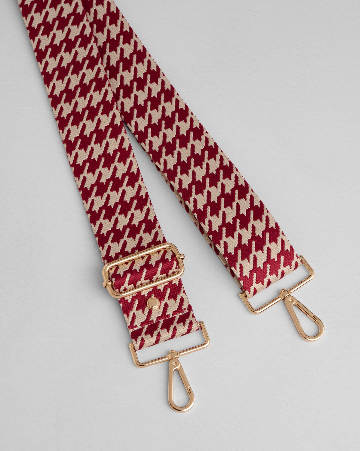 Strap Burnt Rhubarb Hounds Tooth