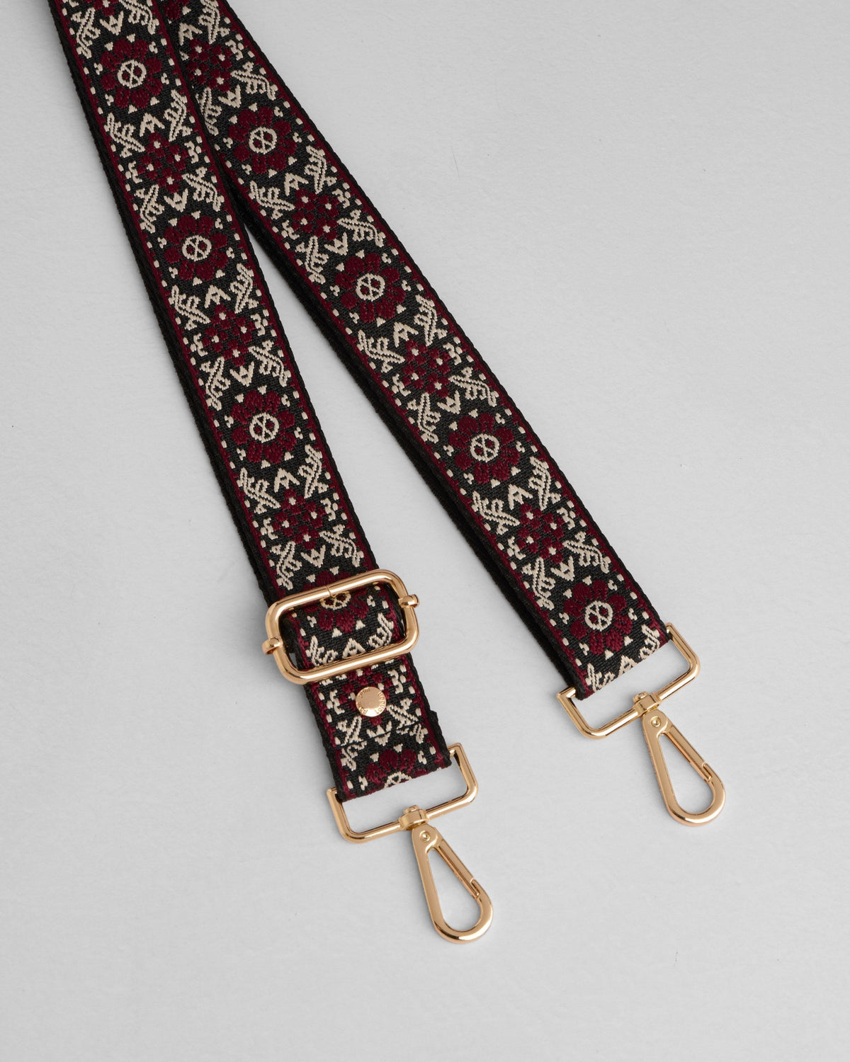 Strap Dark Maroon Daisy Weave