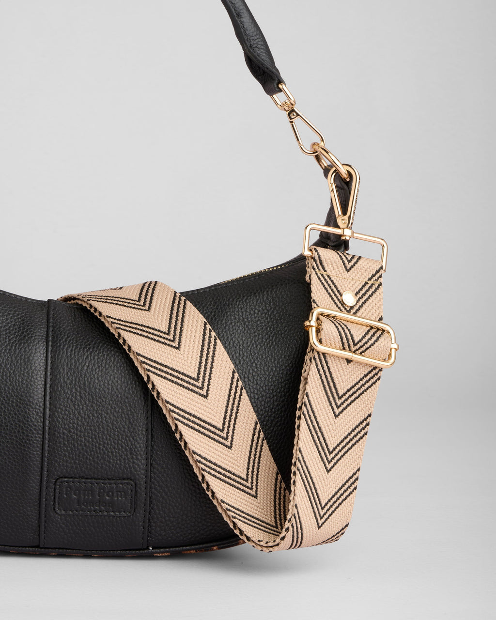 Sutton Sling Bag Leopard Print Black