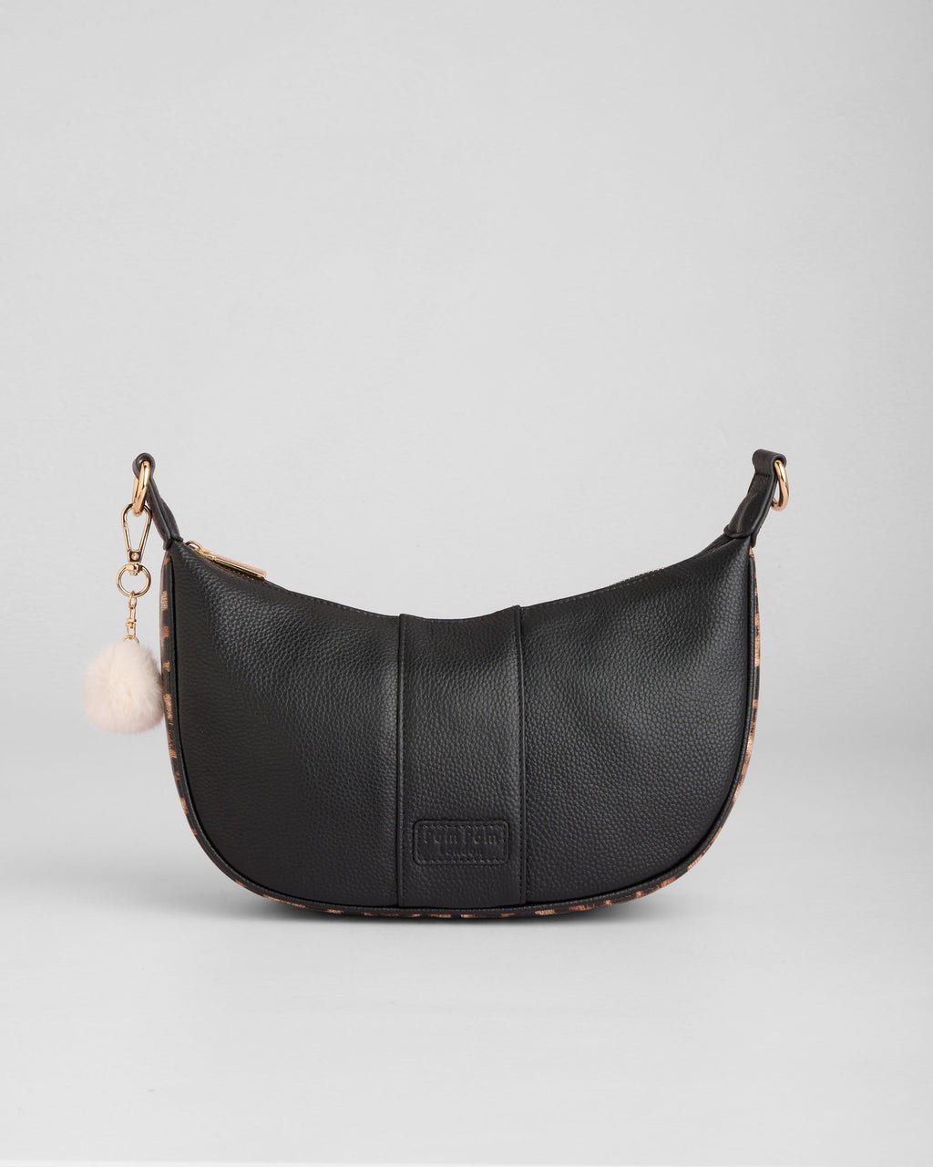 Sutton Sling Bag Leopard Print Black