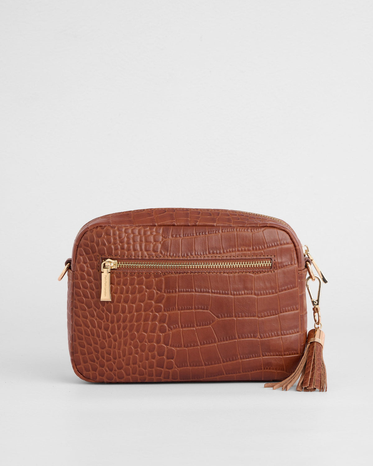 City Crossbody Bag Croc Chestnut