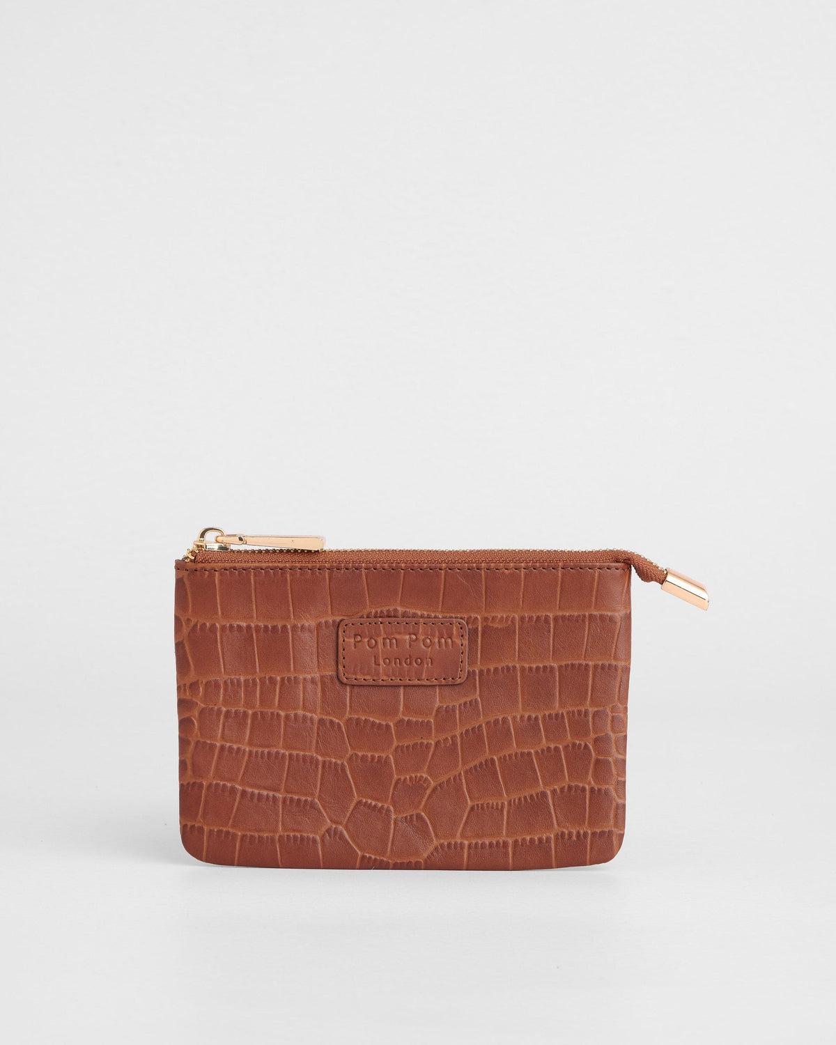 Chelsea Coin Purse Croc Chestnut