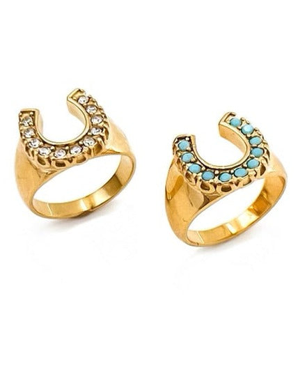 Relvi Horseshoe Ring || Choose Color