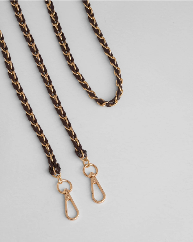 Gold Chain Chocolate Weave