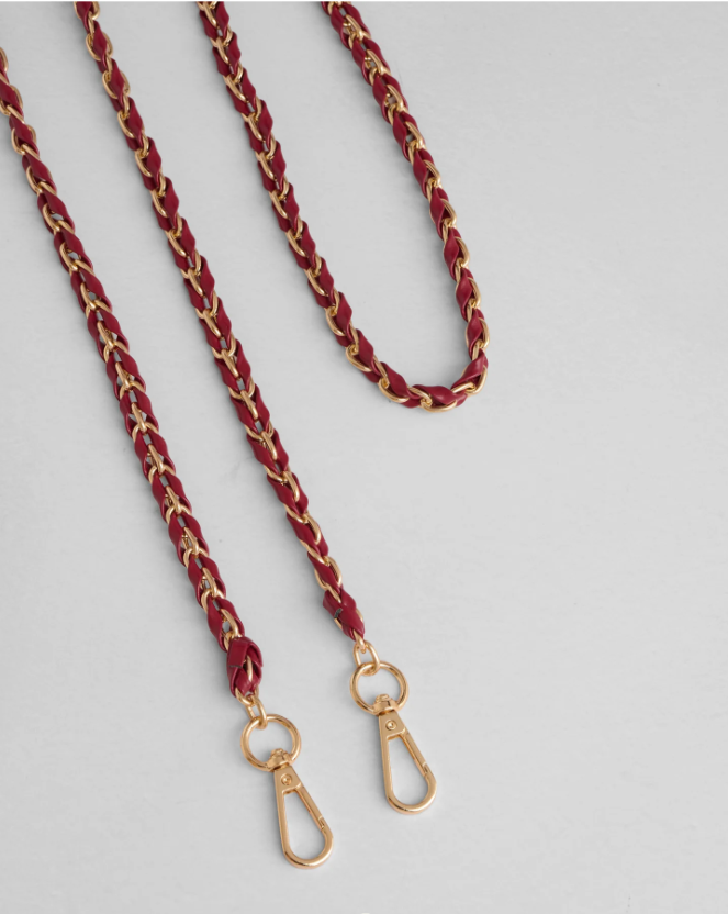 Gold Chain Burnt Rhubarb Weave