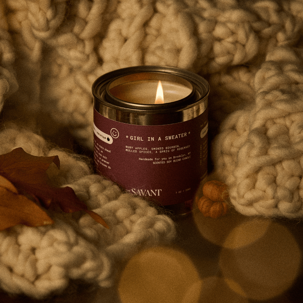 Girl in a Sweater Candle hero