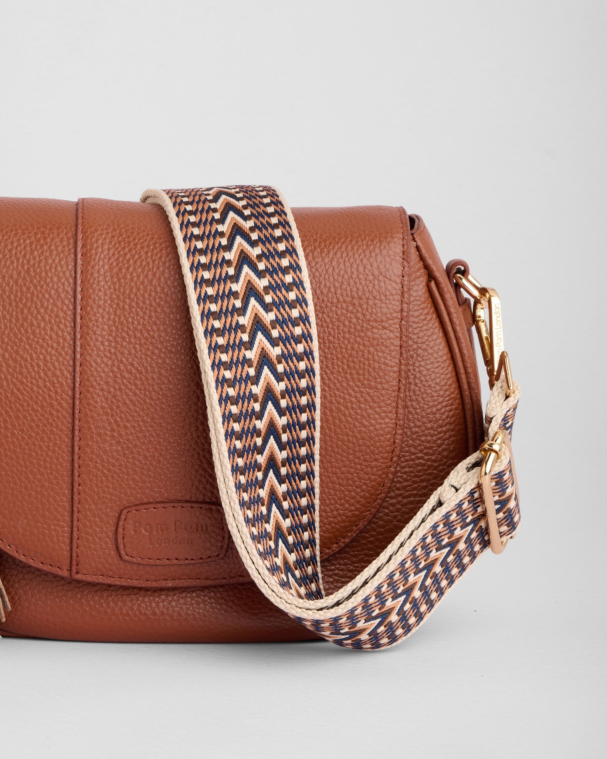 Pom Pom London Wilmington Bag Chestnut