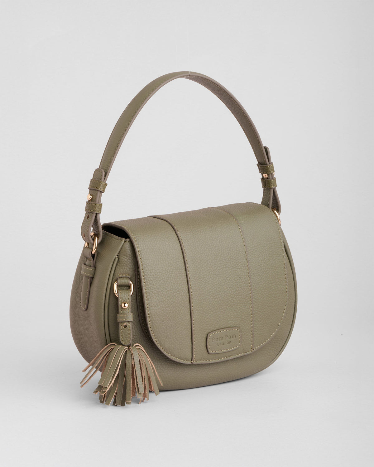Pom Pom London Wilmington Bag Sage Green