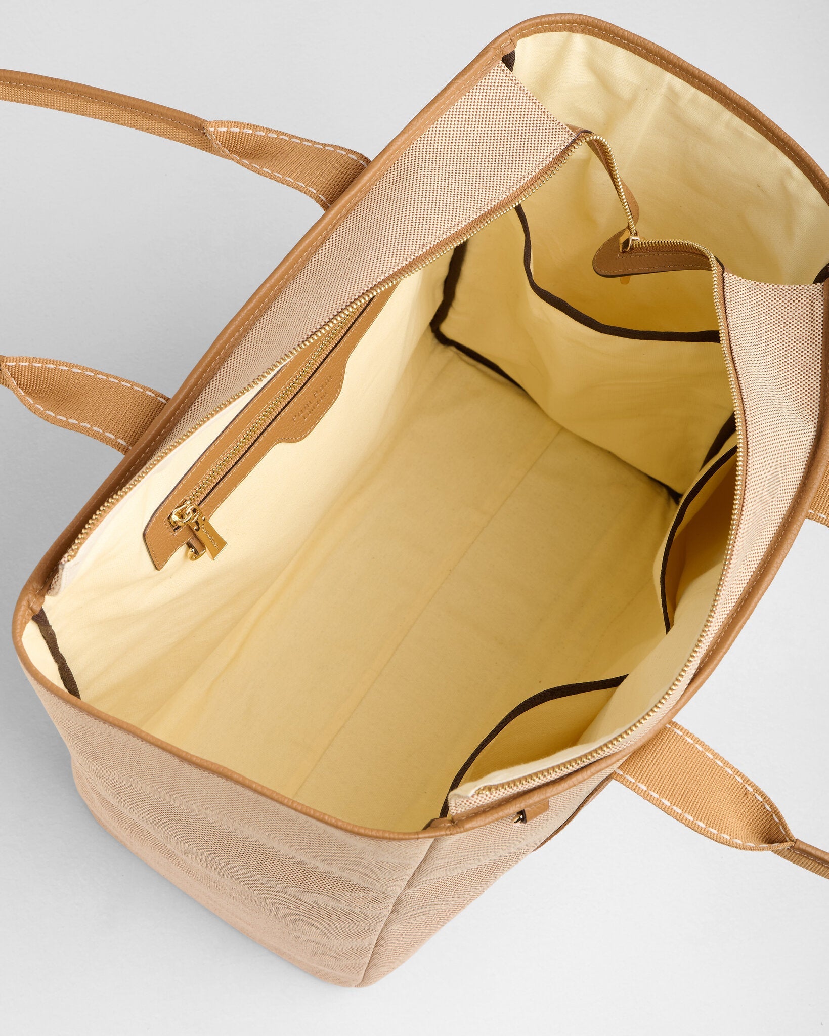 Pom Pom London Lulworth Canvas Tote Bag Maple