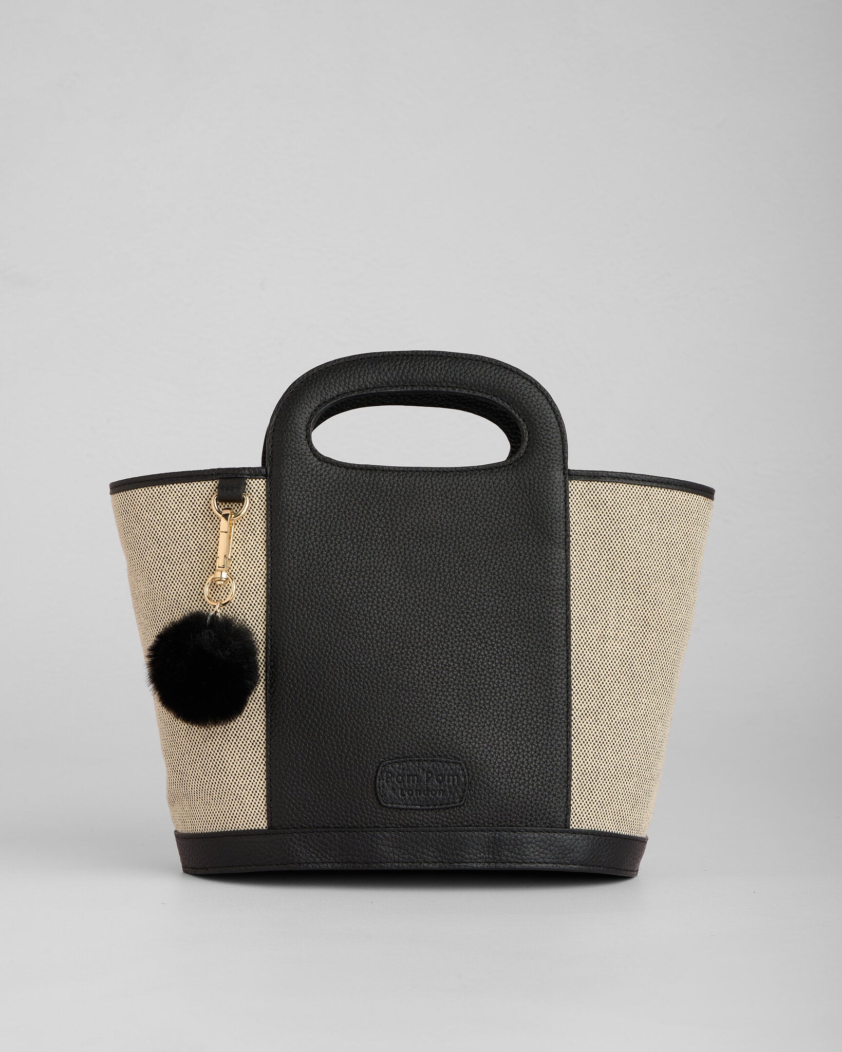 Pom Pom London Berwick Bag Canvas Black