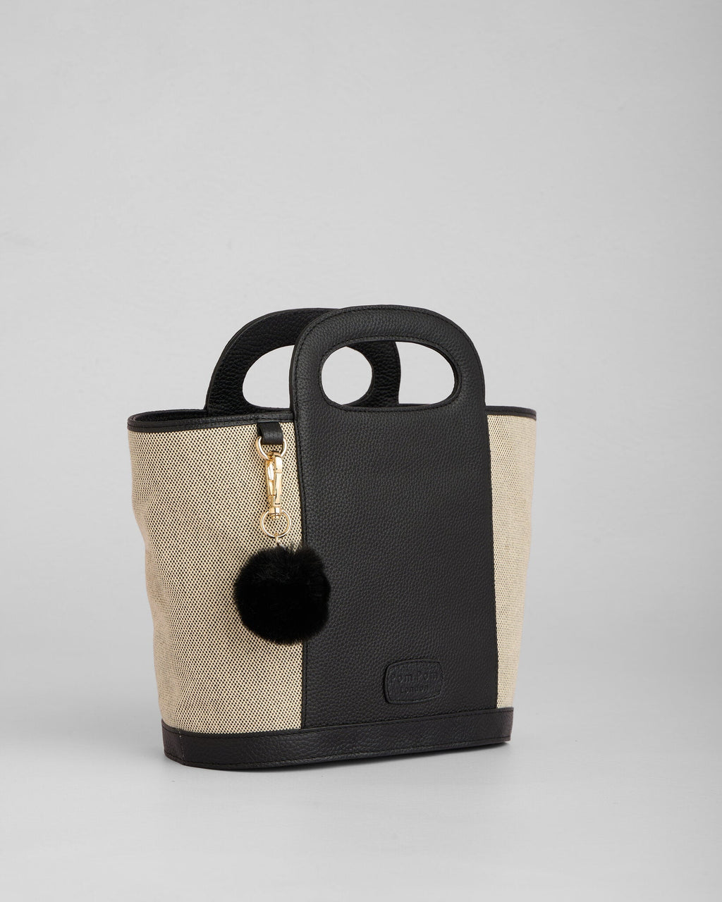 Pom Pom London Berwick Bag Canvas Black