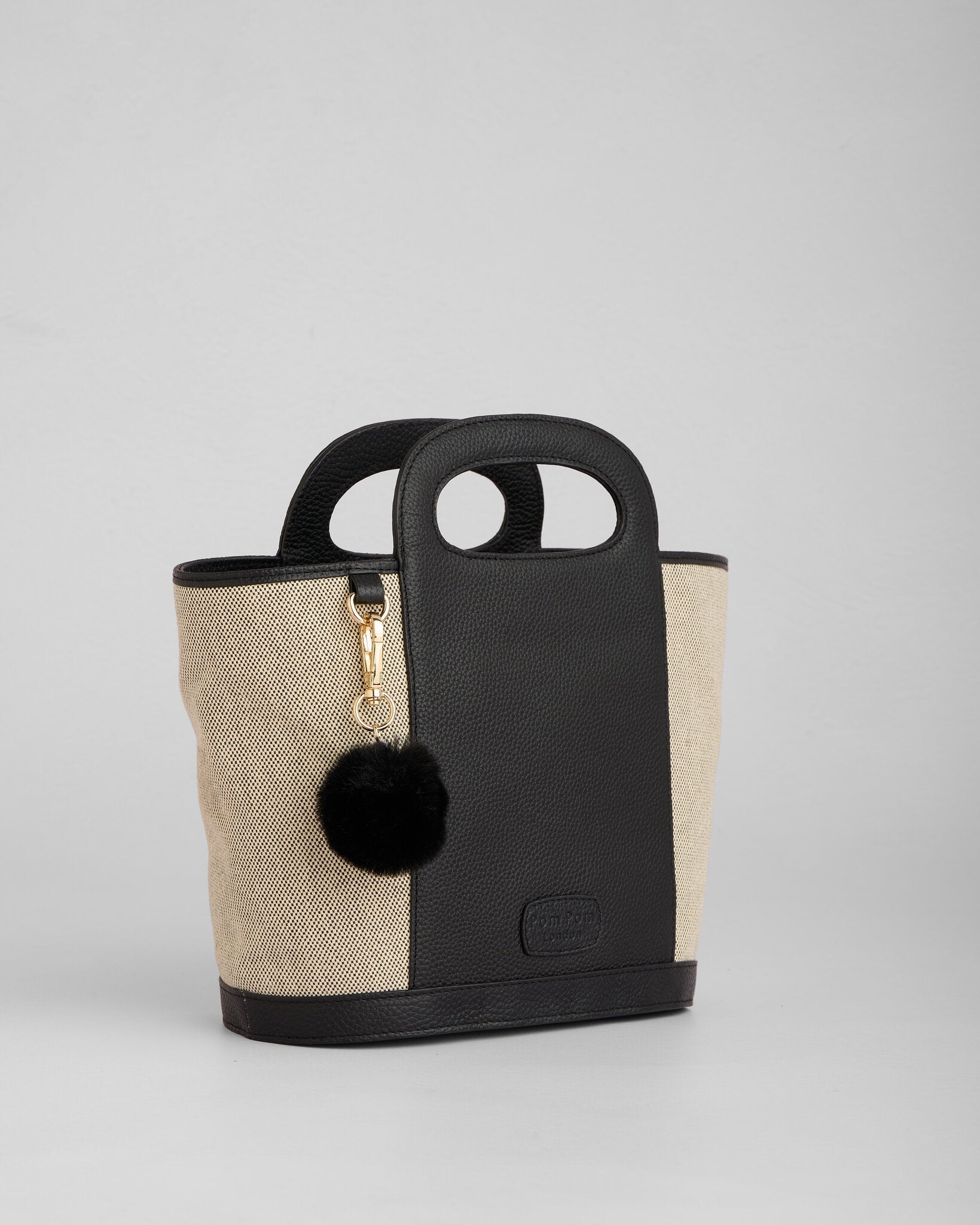 Pom Pom London Berwick Bag Canvas Black
