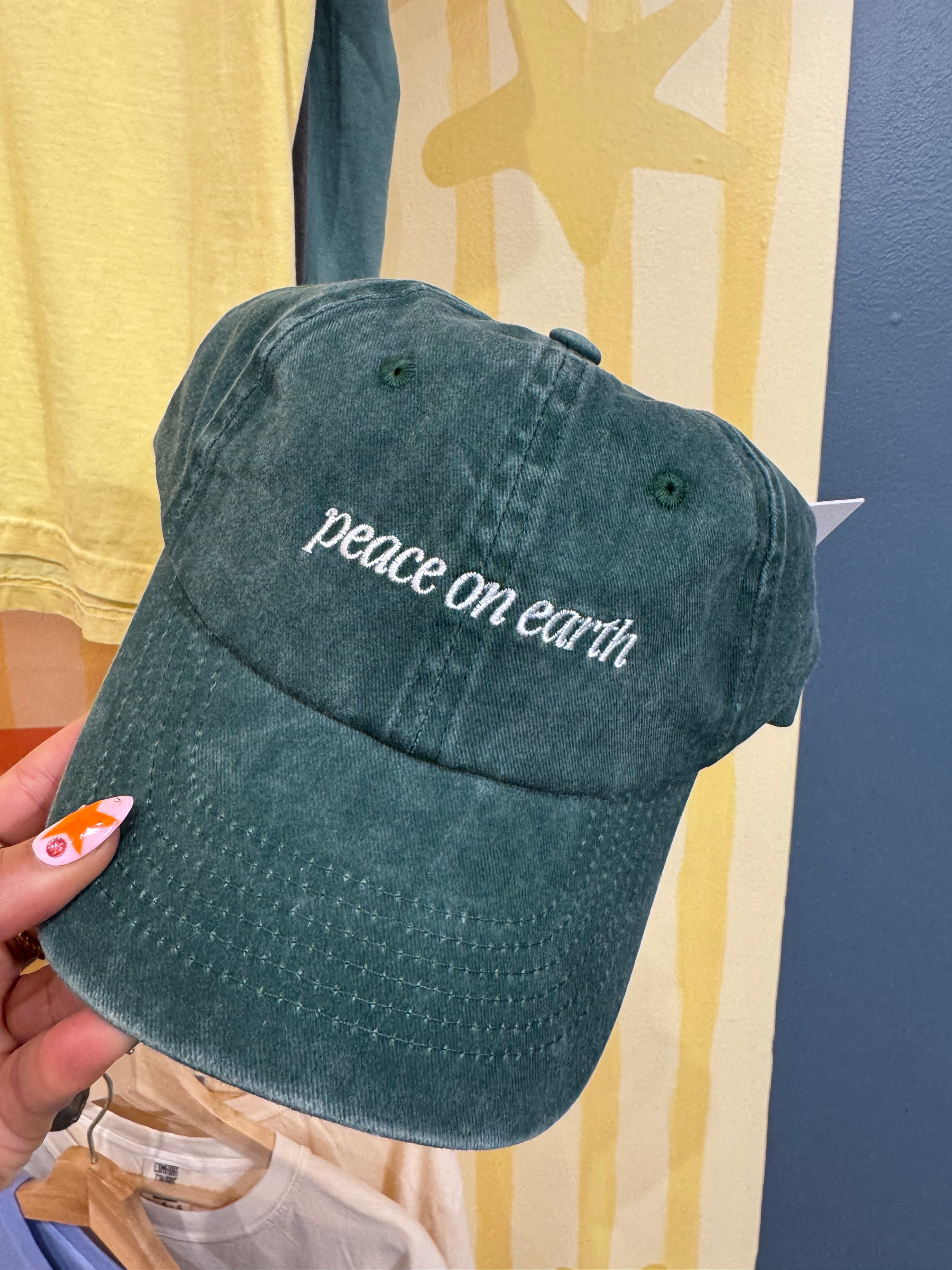Peace On Earth Dad Cap - Hunter